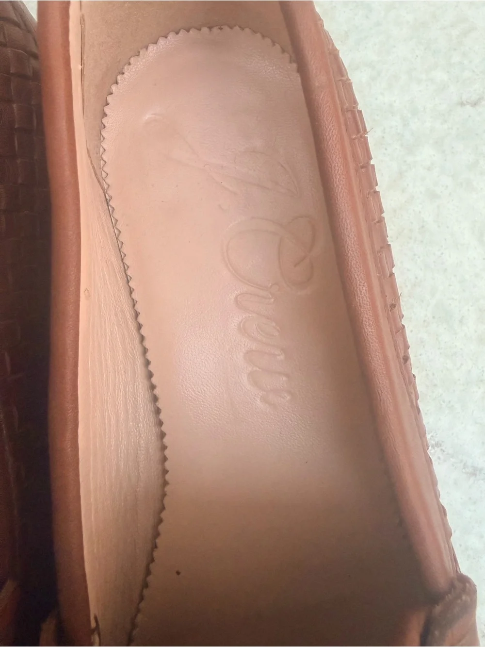 J. Crew Woven Leather Penny Loafers in Brown
